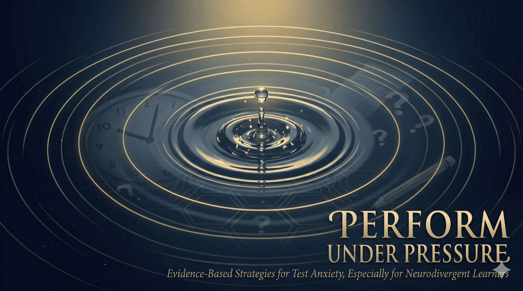 Perform Under Pressure - Evidence-Based Strategies for Test Anxiety, Especially for Neurodivergent Learners